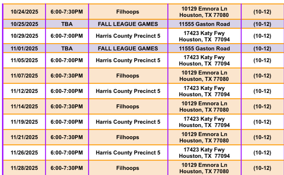 UGA: Fall Ball Local Team (Partial Payment)